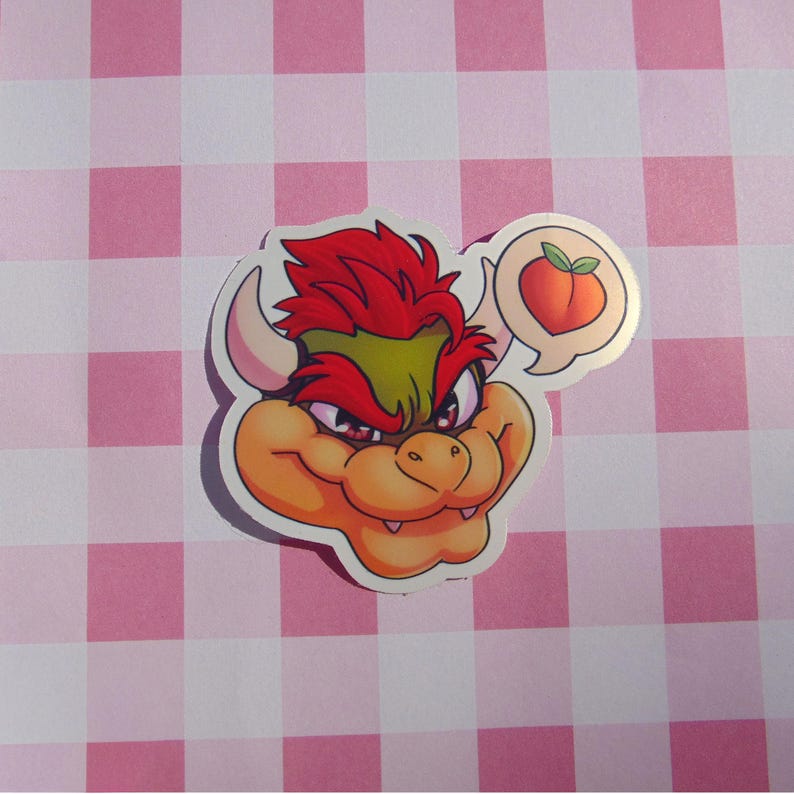 Bowser Sticker Mario Movie - Etsy