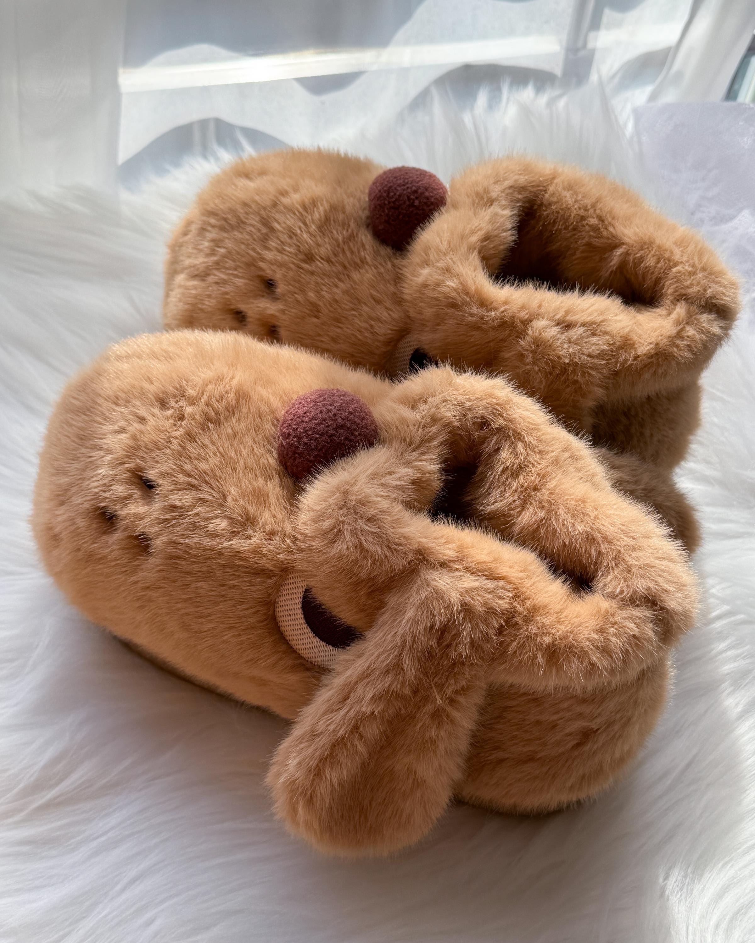 Gato Pantuflas Tipo Botas De Peluche Gato Pantuflas De Animales