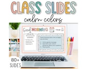 Class Slides, Daily Google Slides Templates for Classroom, Agenda Slides, Morning Slides, Back to School Slides