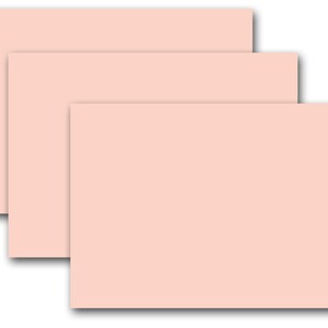 Papier cartonné léger vierge rose limonade 5 x 7 po - Idéal pour l'impression DIY