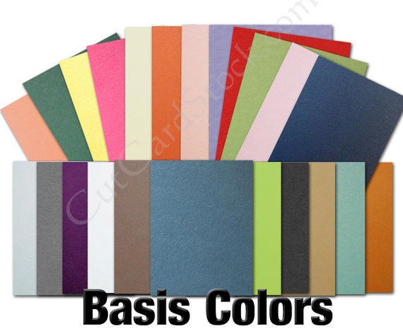 Basis RED 80lb Card Stock 8.5x11 25 Sheets 