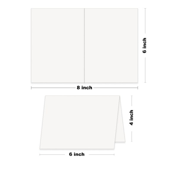  Hamilco White Linen Cardstock Paper Flat 4x6 Blank