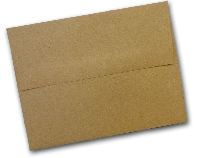 Brown Bag KRAFT A7 SQUARE flap Envelopes 50 pack image 1