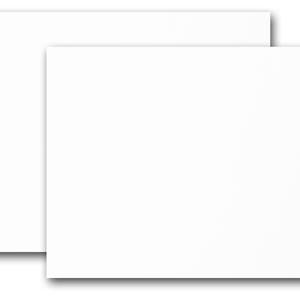 Poever Blank-Cards-and-Envelopes 60 Pack - 4 x 5.5 Folded Cardstock with A2  White Envelopes-for-Invitation, Heavyweight Blank-Note-Cards-and-Envelopes