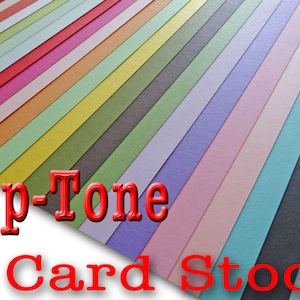 POP TONE 65 lb cardstock 8.5 x 11 -  25 sheets