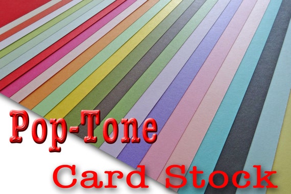 POP TONE 65 Lb Cardstock 8.5 X 11 25 Sheets 