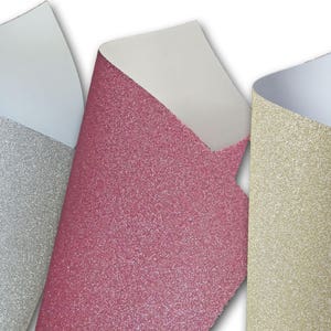 Micro Fine Glitter Paper, Pink/Rose, 5 x 6, 2 Sheets