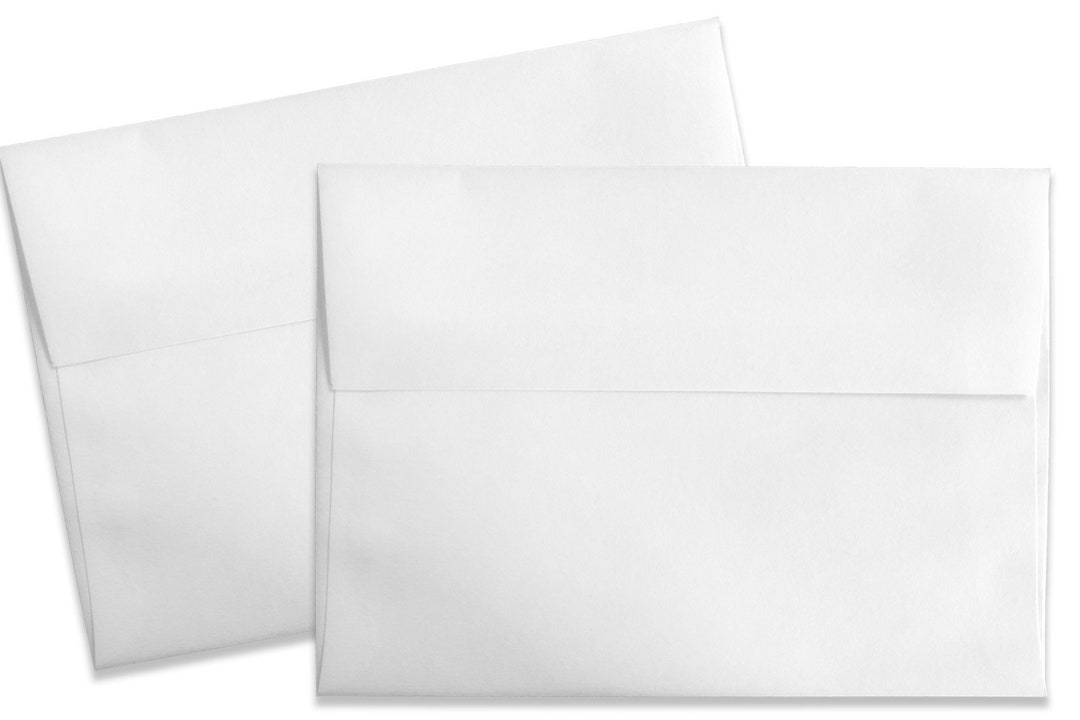 Basic White A7 Envelopes 25 Pack Etsy Hong Kong