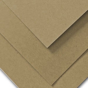 Brown Bag KRAFT 65lb cardstock 8.5x11 recycled content - 100 pack