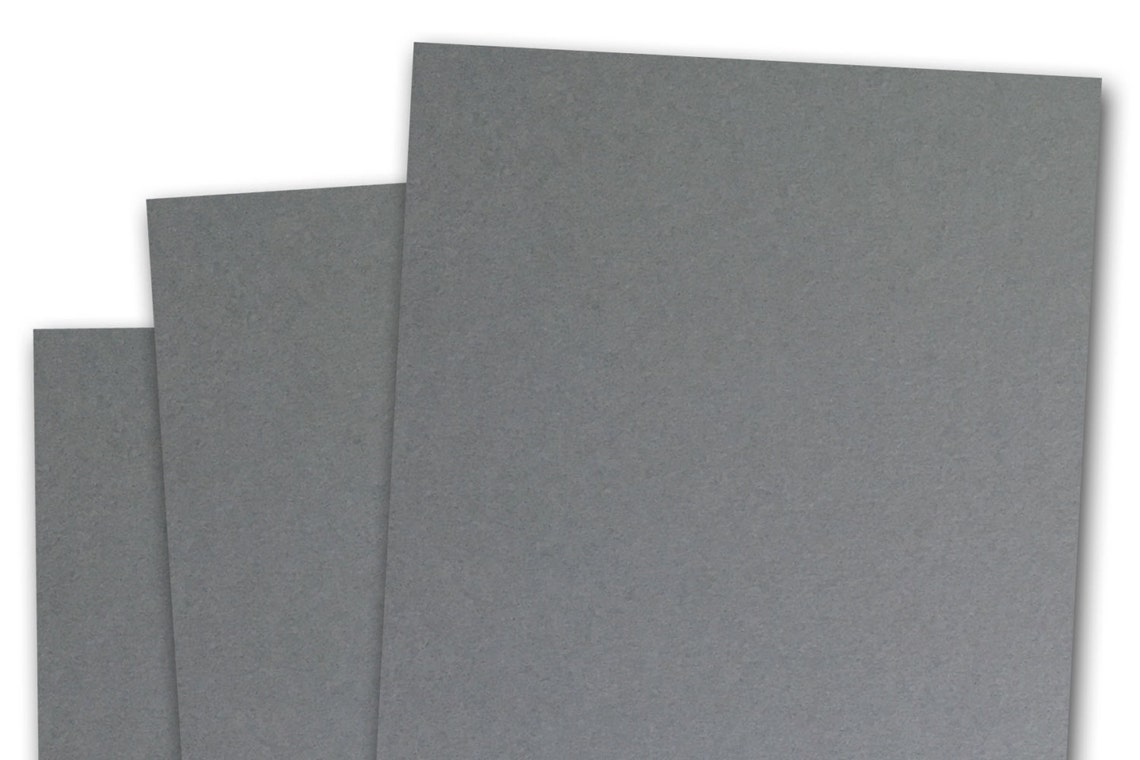 Basis GREY 80lb Card Stock 8.5x11 25 sheets Etsy