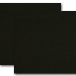 Cartulina ligera de regaliz negro en blanco de 5” x 7”: ideal para impresión DIY