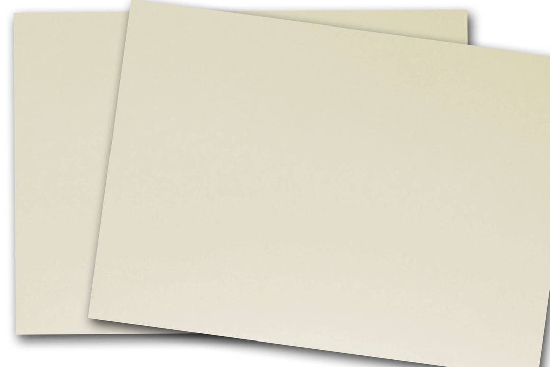 Neenah Classic CREST 130lb NATURAL WHITE Card Stock 8.5x11 - 25 Sheets ...