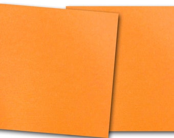 Canvas Textured Orange Zest 12x12 Discount Card Stock