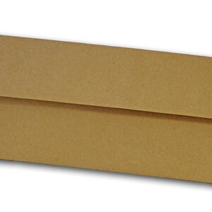 Brown Bag KRAFT  No 10 SQUARE  flap Envelopes 50 pack