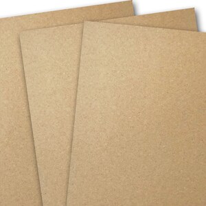 Glama Brown Recycled Kraft 8,5x11 Cartão de Desconto 25 folhas