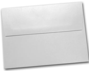 SM Metallic Crystal White A2 Envelopes - 25 pack