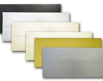 Shimmery Stardream Metallic No. 10 Square Flap Envelopes 25 pk