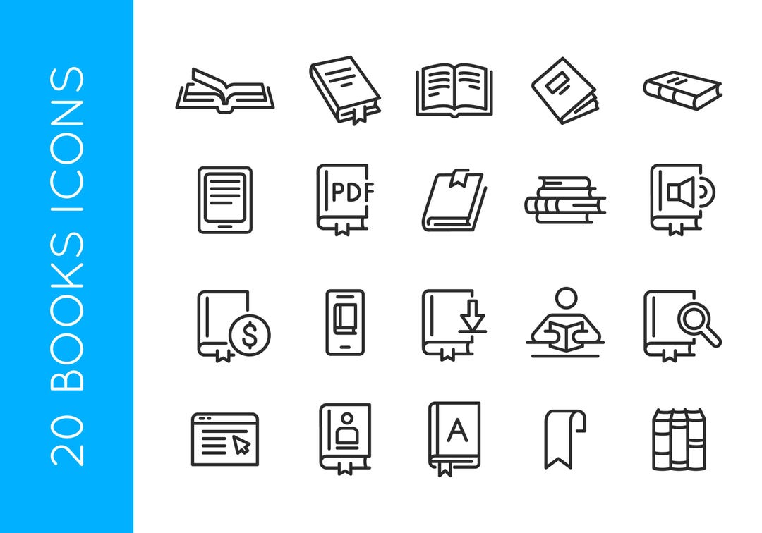 Program Run Book Icon Books Icons. Set of 20 Reading and Publication-themed Icons.open Book ...