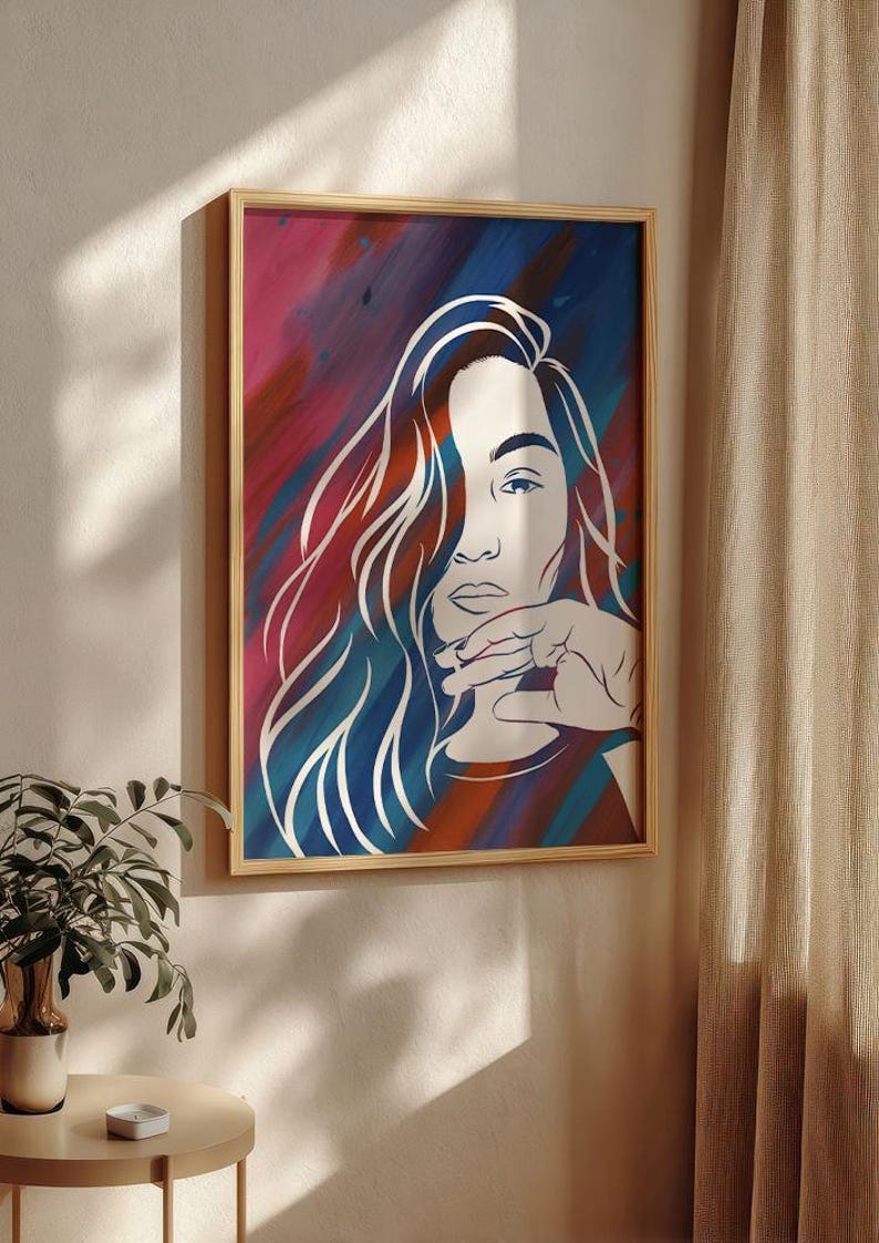 DIY Photo to Portrait Kit – Custom Outline Canvas You Paint Yourself - Etsy