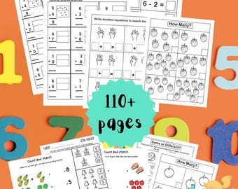 Pre-K Math Worksheets: Addition, Subtraction, Numbers 0-10 (PDF Download)