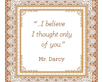 Mr. Darcy - A Counted Cross Stitch Pattern