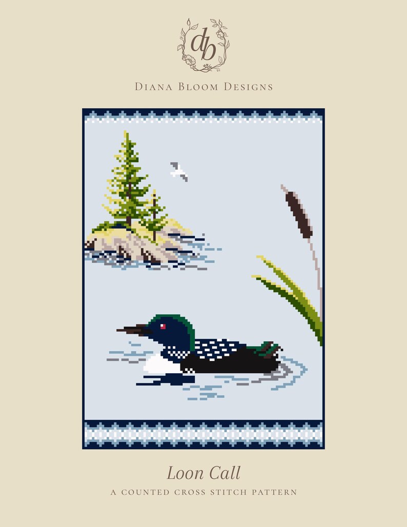 Loon Call - A Counted Cross Stitch Pattern - Etsy