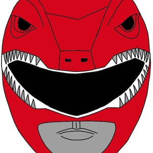 Mighty Morphin Power Rangers - Red Ranger - 3D-penna eller lermodell eller målarbilder