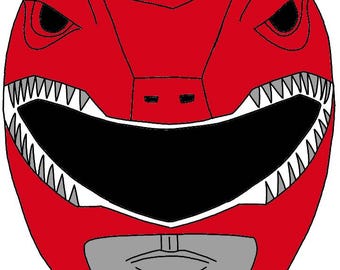 Mighty Morphin Power Rangers - Red Ranger - 3D Pen or Clay Model Art or Coloring Pages