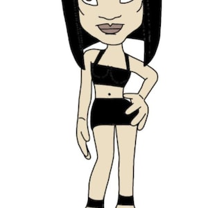 Spice Girls - Posh Spice - Victoria Beckham - Figura de PlayStation 1 de Spice World - Dibujo 3D con bolígrafo o arcilla o páginas para colorear