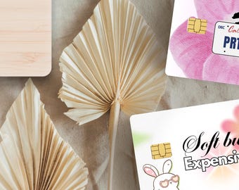 Aesthetic Credit Card Decals – Glossy Waterproof Vinyl Skins, Set of 6