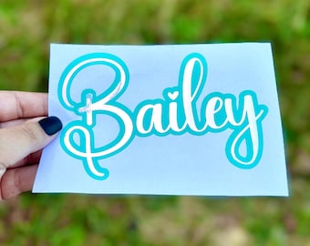 Personalized Waterproof Vinyl Name Decal: School Supplies, Water Bottles