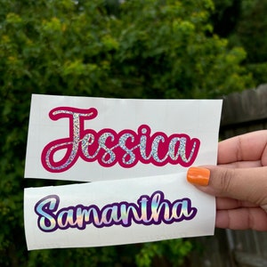 Stanley Tumbler Name Sticker Decal | Personalized Vinyl Cup Label ...