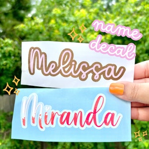 Personalized Name Decal: Custom Vinyl Sticker for Tumblers