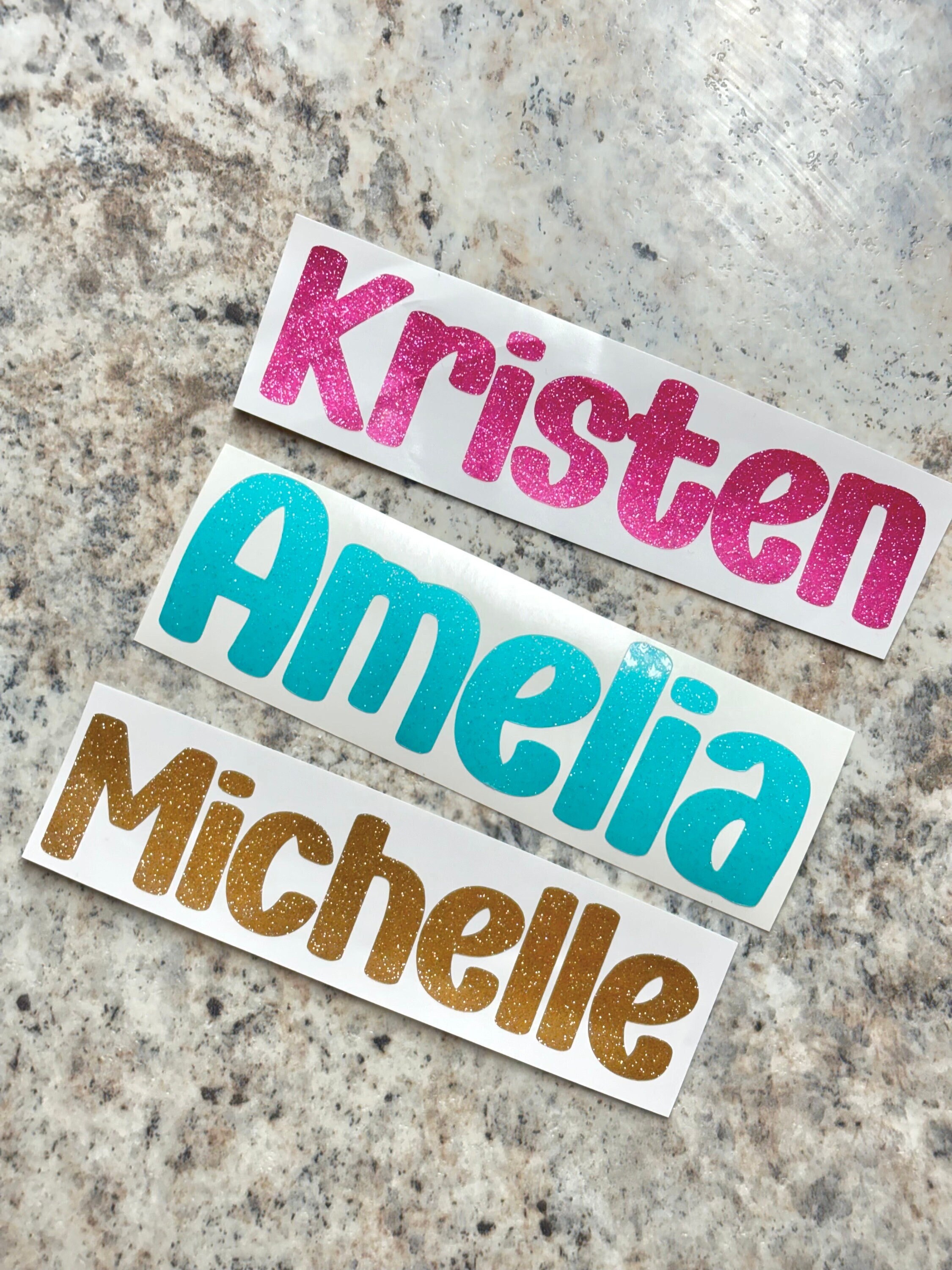 Personalized Name Decal | Custom Vinyl Sticker for Tumbler - Etsy