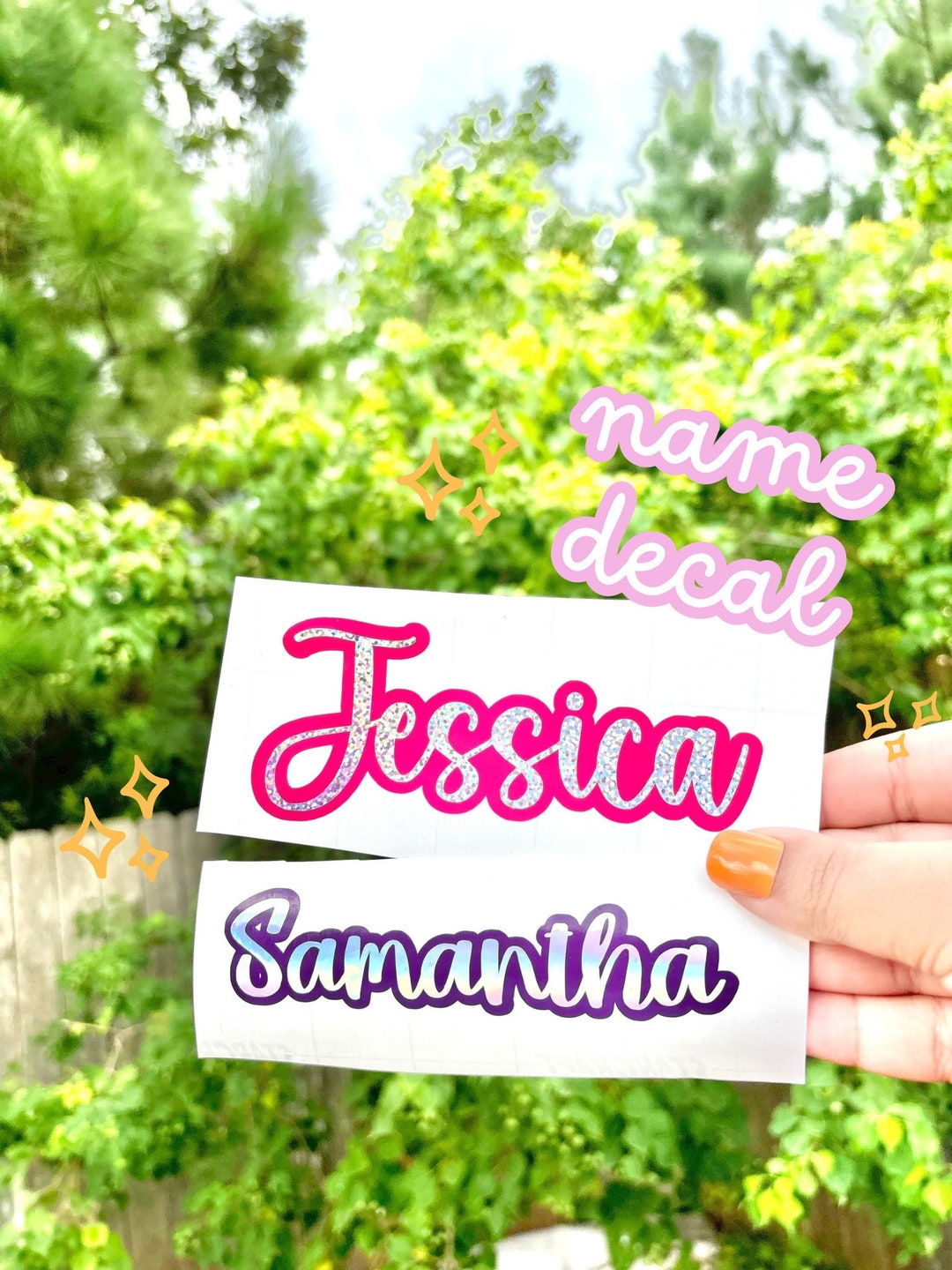 Custom Name Vinyl Decal – Personalized Sticker for Tumbler, Laptop - Etsy