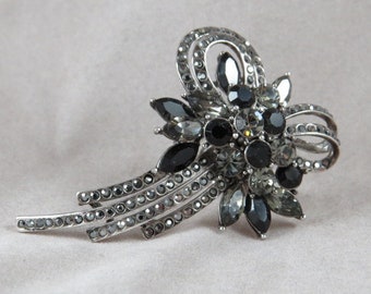 Marcasite and Rhinestone Ring by Camille Lucie Size 9