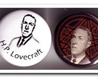 H.P. Lovecraft Abzeichen Buttons Pins Horror cthulhu miskatonic Literatur