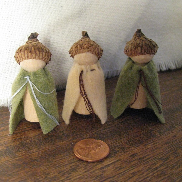 acorn gnome trio