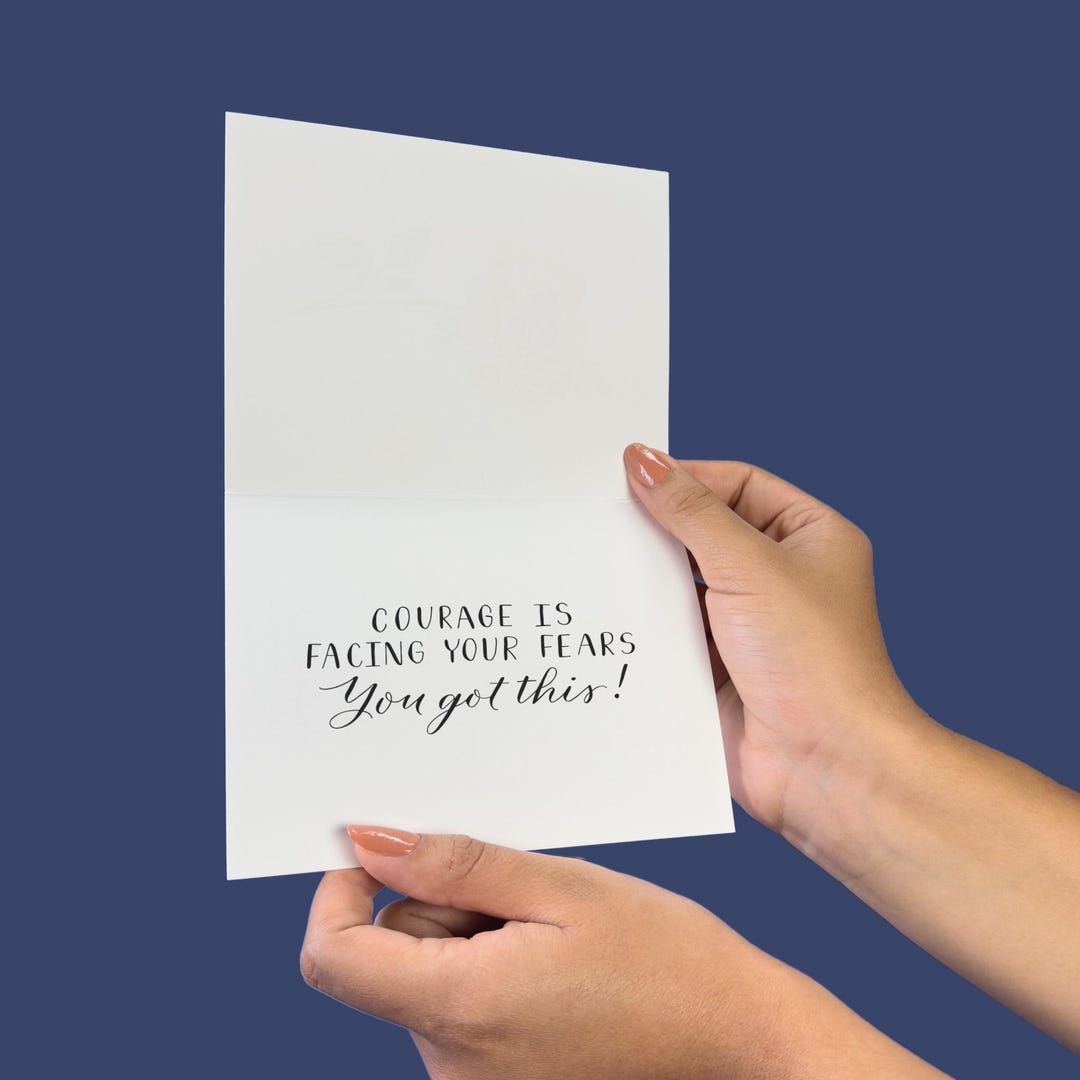 Encouraging Words Inside Note Addition to Your Greeting Card Message - Etsy