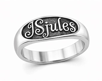 Unique Custom-Made Logo Ring Sterling Silver .925