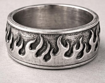 Flame Ring Sterling Silver .925