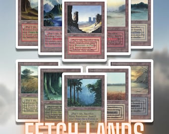 Fetch Lands Proxy Set – Unlimited Frame Retro Style | MTG Commander EDH Lands