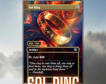 Sol Ring (One Ring Spoof) | Foil Proxy Cards for Magic the Gathering