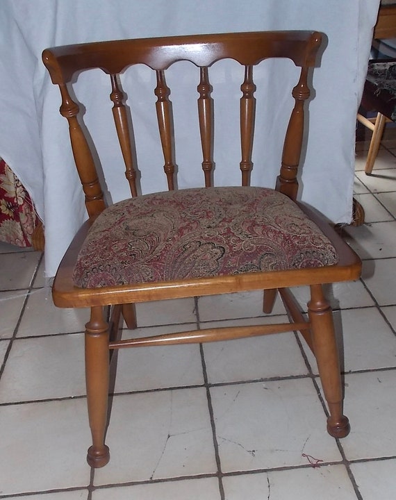 Solid Maple Mid Century Drexel Desk Chair Side Solid Maple Mid Century Drexel Desk