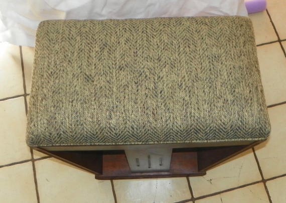 Walnut Retro Art Deco Vanity Bench Rp Bn126 Walnut Retro Art Deco Vanity Bench Rp Bn126