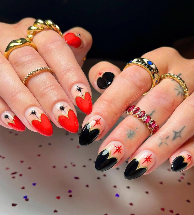 press on nails, gel nails, handmade nails, glue on nails, wedding nails, short nails, custom nails, fake nails, pink nails, hand painted nails, handmade press ons, press ons, valentines nails, Valentine Nail Set, bunny press on nails, kawaii nail art