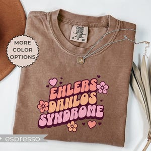 EDS Comfort Colors® Ehlers-Danlos Syndrome Shirt Chronic Illness Tshirt Chronic Pain Invisible Illness TShirt Rare Disease EDS Gift Groovy