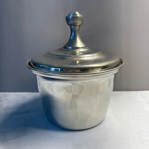 Helble Pewter, covered bowl (2 pieces)