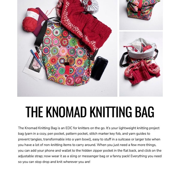 Knitting Bag Etsy