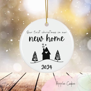 First Christmas in our new home 2024, First Christmas in our new home ornaments, New home ornament 2024, Our first memory of the home